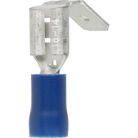 Clip femelle avec reprise bleu 1,5 - 2,5 mm² raccord 6,3 x 0,8 mm