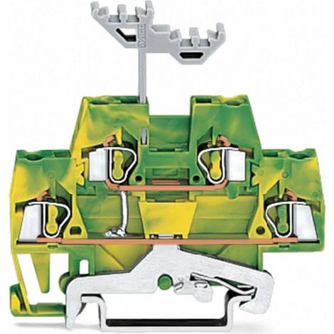 [NEUWERTIG] B-Ware Wago 280 517 Doppelstock Schutzleiterklemme Federklemme Pe Gelb 5mm 50 St (1/2)