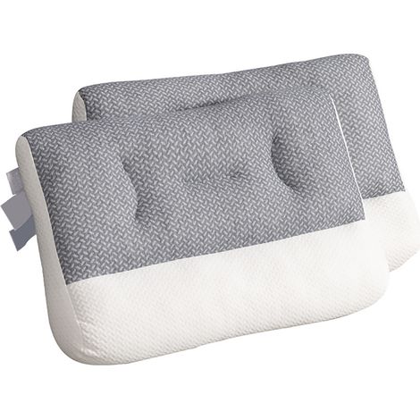 Oreiller cervical ergonomique en fibres de soja pour soulager les douleurs cervicales et des épaules