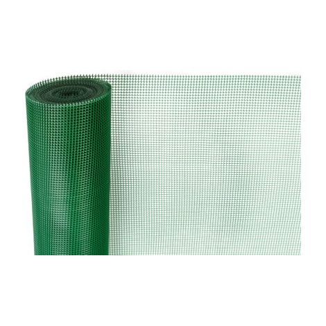 Geflecht ECONOMY 2, 1000/05x05 mm, quadratisches Muster, 300g/m2, grün, Vollkunststoff, Packung 10 m