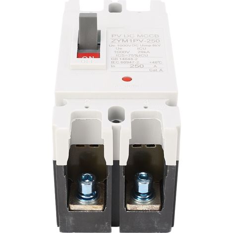 Disjoncteur boîtier moulé ZYM1PV-250 250 A CC avec panneau solaire, interrupteur principal, interrupteur de protection de batterie et sectionneur 1000 V 2P (1/5)
