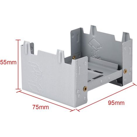Faltbarer Gaskocher, 98 x 75 mm, Festbrennstoff, Outdoor, Militär, tragbar, für Holzverbrennung (1/3)