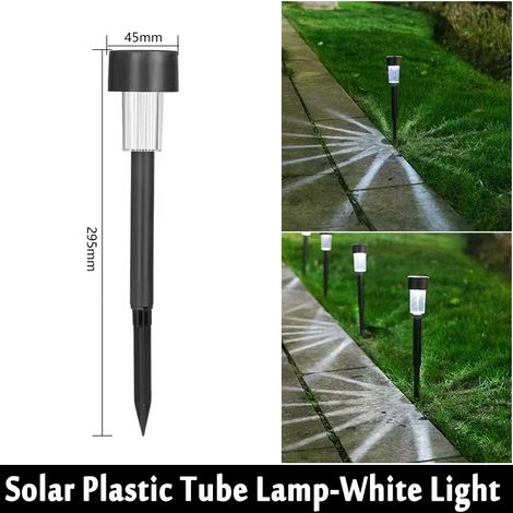 (A1-Lumière blanche-20 pièces) Lampe solaire de jardin extérieure étanche, lanterne décorative LED pour allée et terrasse (1/5)