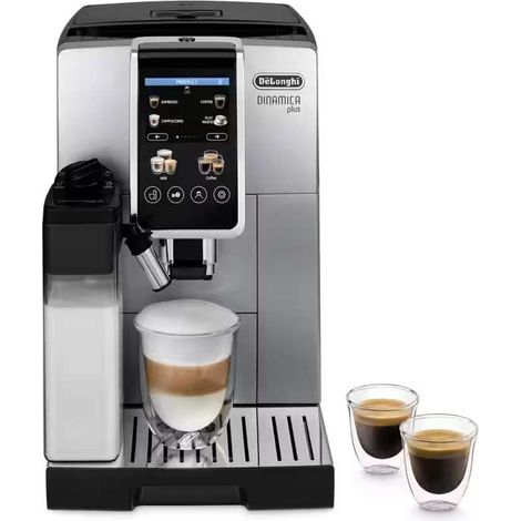 DeLonghi ECAM 380 85 SB Máquina de café negra y plata