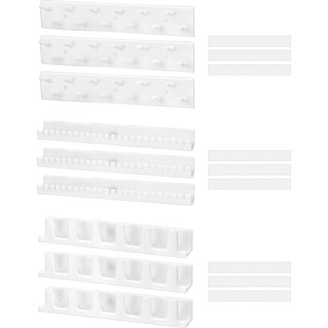 ® 9Pcs Porte Bijoux Mural, Crochets Mural pour Collier, Bagues, Bracelets et Boucles d’Oreilles (1/5)