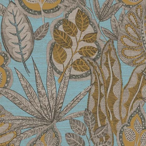 Papier peint Nature Bleu Famous Garden A.S. Création (1/4)