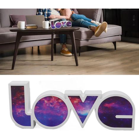 LED-Leuchtkasten LOVE, Stimmungsbeleuchtung, USB-/Batteriebetrieb, ideal für Studentenzimmer, Geburtstagsdekorationen, Partydekorationen und Sternenhimmel-Designs. (1/5)