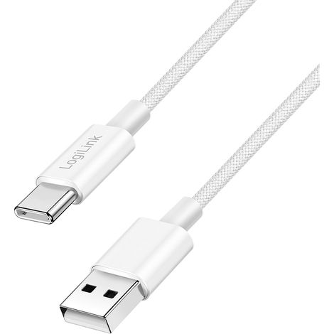 LogiLink CU0322 cable USB USB 2.0 1,5 m USB A USB C 0,48 Gbit/s 60 W Blanco (1/5)