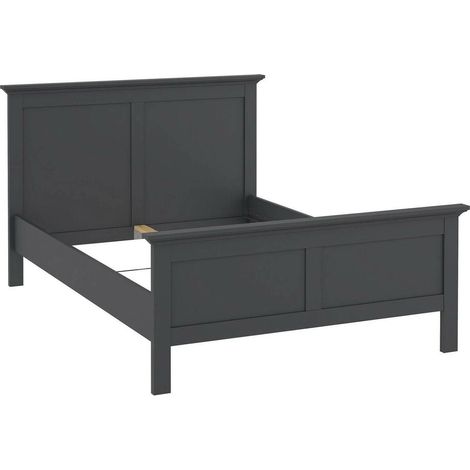 Cama Phanfone de Plaza y Media, Dimensiones del Colchón 150x200 cm, Gris