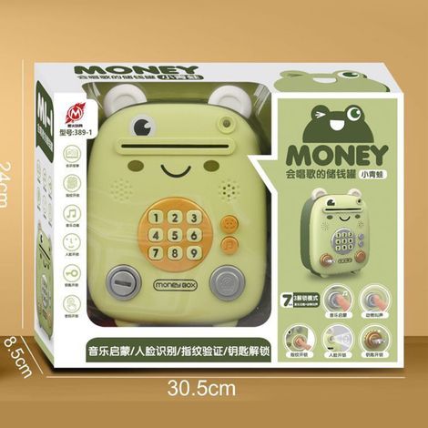 Tirelire Électronique Mini avec Reconnaissance Faciale et Musique Lumière - Boîte de Stockage Argent Enfants Modèle Frog (1/5)