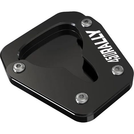 (450 rallye noir) Compatible avec la KOVE 450 Rally (modèles 2023 et 2022) : rallonge de béquille latérale, repose-pieds et support pour FSE450R (modèle 2024). (1/4)