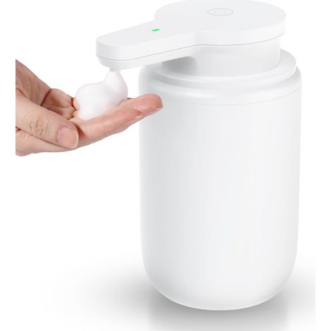 Distributeur de savon moussant automatique, rechargeable et sans contact, pour la salle de bain et la cuisine. Résistant à l'eau, (300 ml). (1/5)