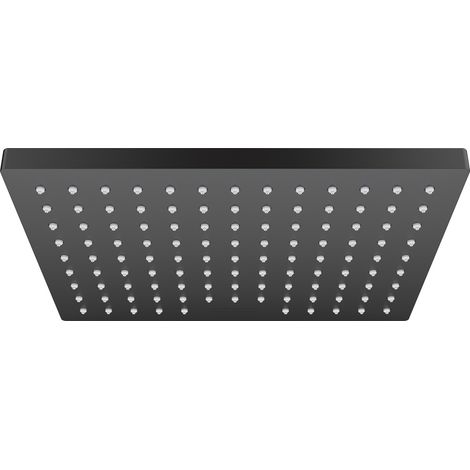 Hansgrohe Vernis Shape - Soffione doccia, 23x17 cm, EcoSmart, nero opaco 26283670 (1/10)