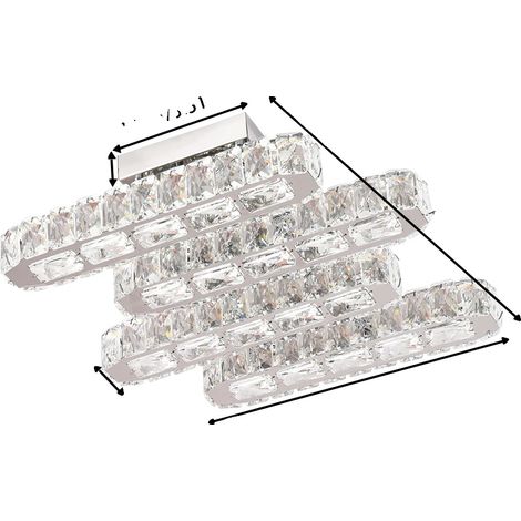 Deckenleuchter, modernes Design, smarte Steuerung, 4+1 weiß (1/2)