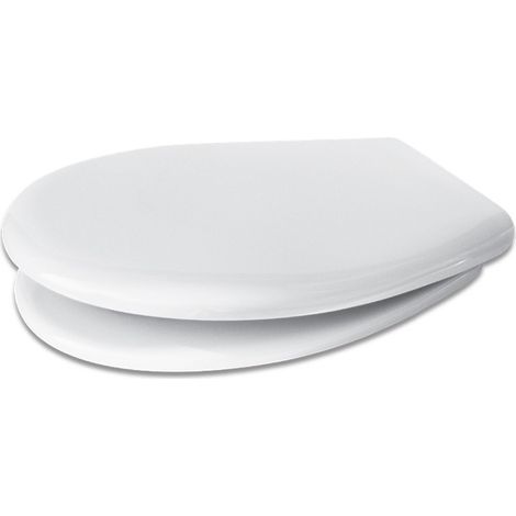Sedile wc compatibile Pozzi Ginori serie Piemontesina in termoindurente bianco (1/2)