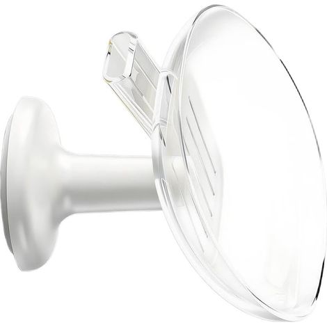 Porte-savon pour lavabo, ABS/résine, transparent, pour douche (1/5)