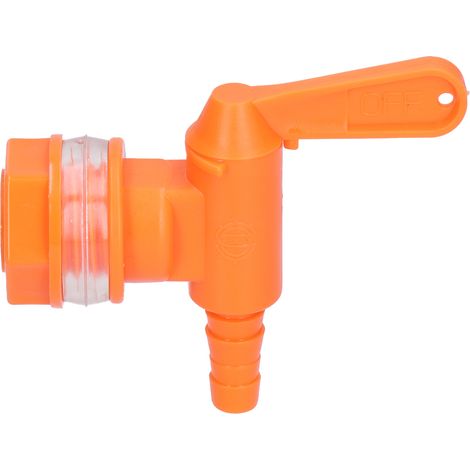 Kit de robinet pour fût de brassage amateur, avec joints, orange, idéal pour la fermentation de boissons gazeuses. (1/5)