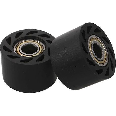 Lot de 2 galets tendeurs pour moto : galet tendeur de chaîne de 10 mm pour motos modifiées. (1/5)