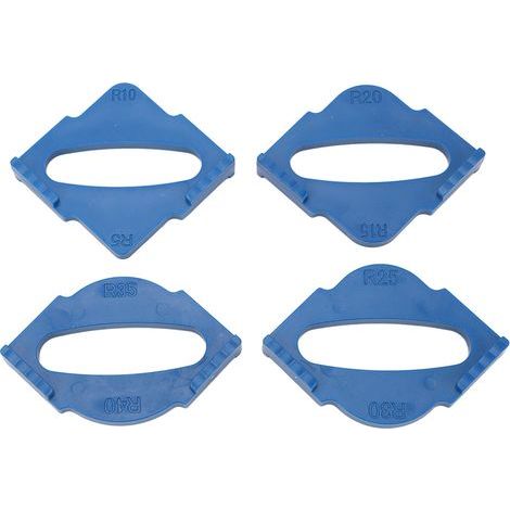 Gabarit de routeur à rayon, 4 pièces, R5 R10 R15 R20 R25 R30 R35 R40, routage à coins arrondis (1/5)