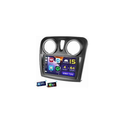 9 pouces pour Renault Dacia Logan Sandero 2 Autoradio Android 14 Carplay USB Type-C WIFI GPS 1+32G