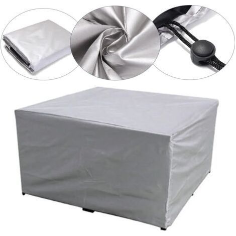 Étanche tio Extérieur Jardin Meubles Couvre Pluie Neige Chaise couvre pour Canapé Table Chaise Anti-PoussièreCouverture 126x126x74cm (1/3)