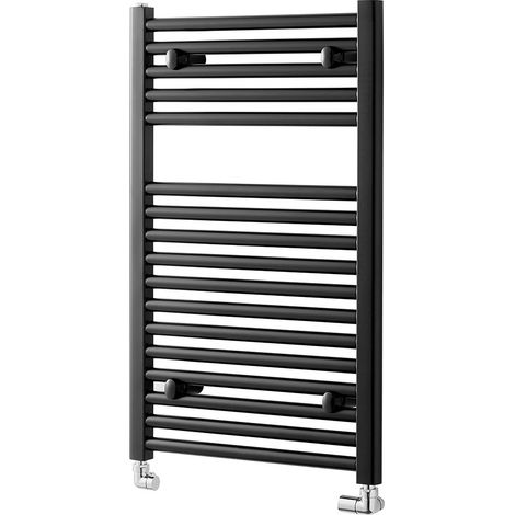 Heatwave Tempo Black Ladder Towel Rail 800mm (H) x 600mm (W) (1/2)