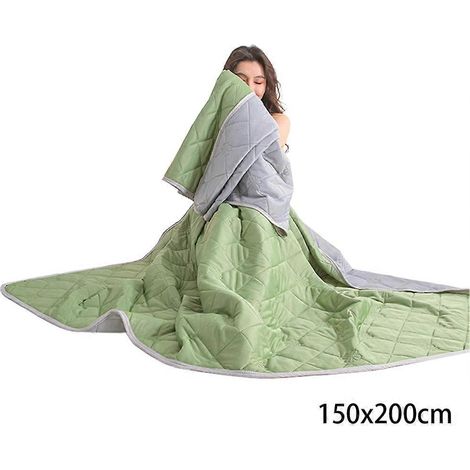 Couverture rafraîchissante en soie glacée de qualité supérieure, douce et confortable, idéale pour le salon. (1/5)