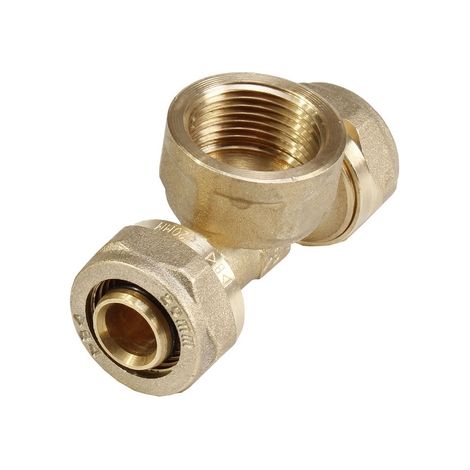 TEE F/FILETTO F/F A COMPRESSIONE PER MULTISTRATO- 26 x 3/4 x 26- IBP- pezzi 1