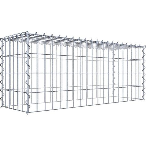 Gabiondeco - Gabion - Element de prolongation en hauteur 100 cm x 40 cm x 30 cm (L x H x P). maille 5 x 10 cm. Spirale. Attention : il manque une grille - Made in Ger... (1/5)