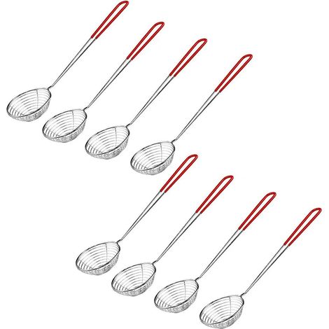 8er Set Edelstahl Fondue Sieb für Gemüse und Fleisch (1/4)