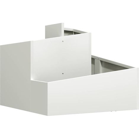 Maison Exclusive - Garten-Pflanzgefäß Weiß 60 x 60 x 50 cm Kaltge