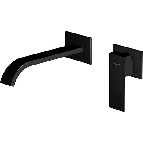 Steinberg 135 - Rubinetto ad incasso per lavabo, montaggio a 2 fori, nero opaco 135 1814 3 S (1/5)