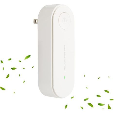 Purificateur d'air à brancher, convient aux chambres, toilettes, placards et pièces pour animaux (blanc) (1/5)