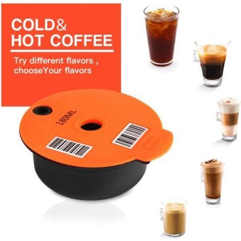 Couleur 60ml Capsules de Café en Plastique PP Réutilisables et rechargeables, Gobelets pour Bosch Tassimo BA3 (1/4)