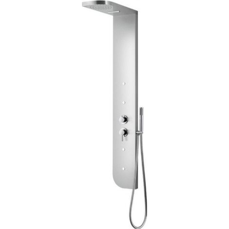 Colonna doccia acciaio inox 4 funzioni getto a cascata 4 bocchette idro lombari l20xp50xh150 005 finitura- cromo lucido - confezione 1 (1/3)