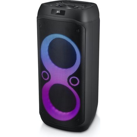 Enceinte HiFi 600W avec Bluetooth 5.0 – Éclairage LED multicolore – Autonome avec batterie rechargeable – M1937DJ – Muse