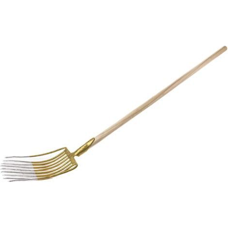 Fourche à fumier Forke à 9 dents - Fourche à fumier - Fourchette de jardin - Fourchette à fumier pour jardin et agriculture- (1/5)