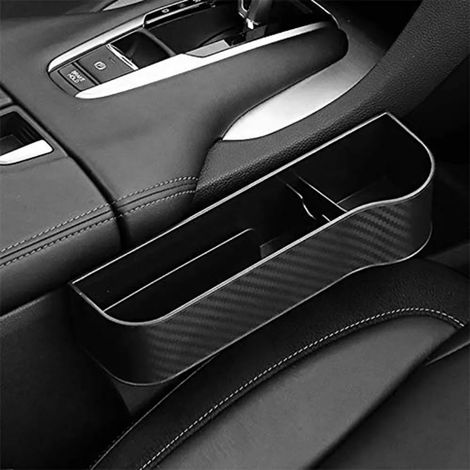 (Un noir à droite) Organisateur de siège auto, boîte de rangement pour fente, compartiment pour portefeuille et téléphone, accessoires auto (1/4)