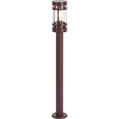 QAZQA Moderne Außenleuchte Dunkelrot 80cm IP44 - Gleam