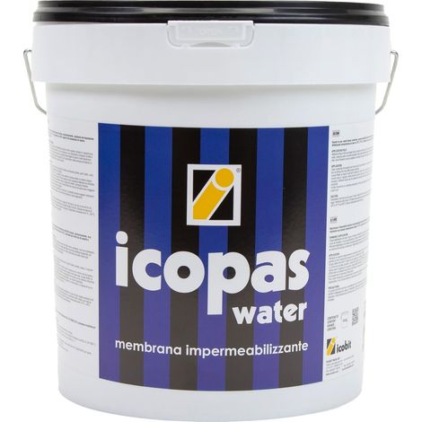 ICOBIT Icopas Water - Guaina liquida impermeabilizzante elastobituminosa, 1Kg (1/4)