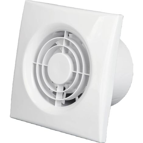 Ventilateur Extracteur d'Air M100 (pour ø100mm)+ Clapet Anti-Retour, 10W-95m3/h, Salle de Bain, Cuisine, Bureau, WC, VMC, Garantie 2 ANS