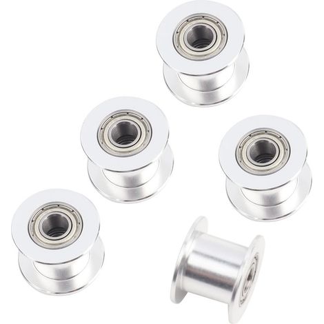 Roue de poulie de distribution, poulie de courroie de haute qualité 5 pièces, ralenti à 20 dents durable pour imprimantes 3D de largeur 10 mm (1/5)