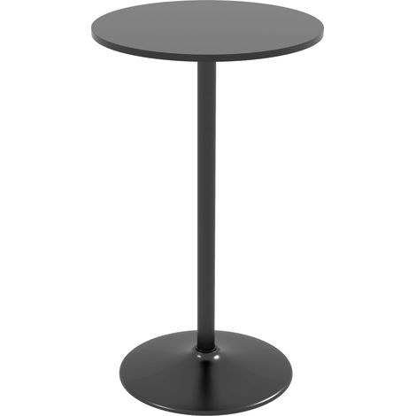 Table bar ronde bistrot haute cuisine style contemporain plateau peint structure acier