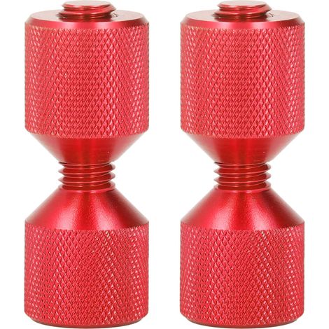 Broches d'alignement - Générique - M12 1-1/8" - Aluminium anodisé rouge, lot de 2 pour brides ASME 150 lb (1/5)