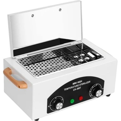 Sterilizzatore a calore secco, grande capacità, temperatura regolabile, bianco (1/2)