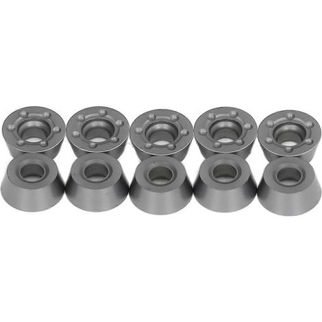 10 Stück Hartmetall-Dreheinsätze, indexierbar, beschichtet, für Holzfräs- und CNC-Drehmaschinen RDMT1204-MOE