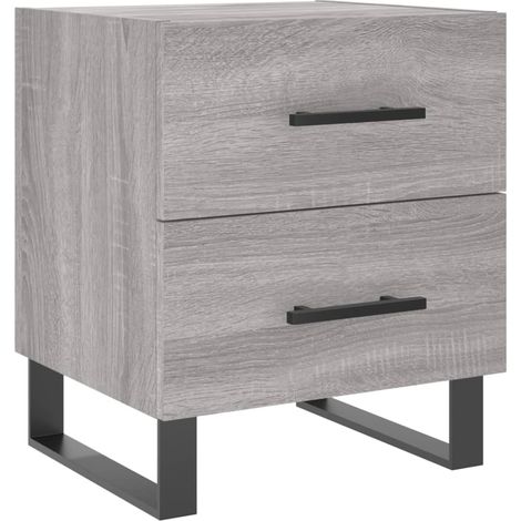 Maison Exclusive - Nachttisch Grau Sonoma 40x35x47,5 cm Holzwerks