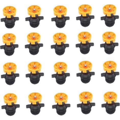 20pcs Thread Automatic Rotation 360 Degree Watering Nozzle for Sprinkler Garden Flower Vegetable Irr (1/5)