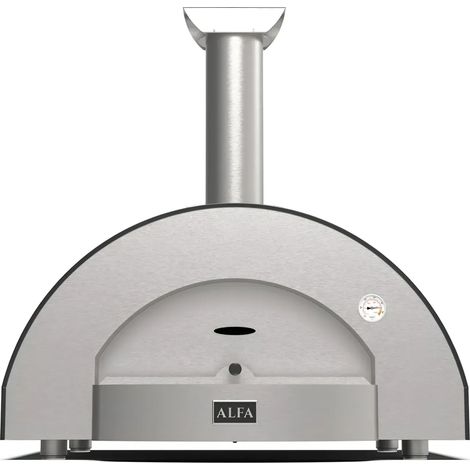Forno per Pizza Gas GPL da Esterno 4 Pizze Acciaio Inox Grigio Ardesia