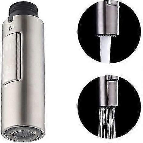Pommeau de douche de cuisine universel amovible en acier inoxydable 304 brossé G1/2 (1/5)